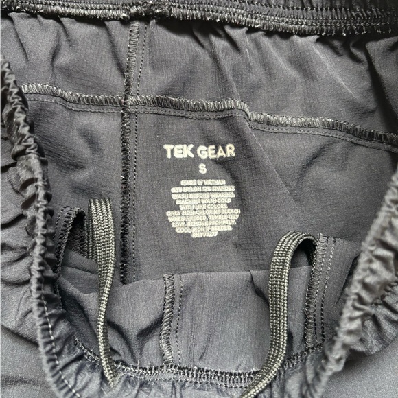 Tek Gear Black Athletic Jogger Pants Ankle Zip Stretch Size S - Picture 4 of 4